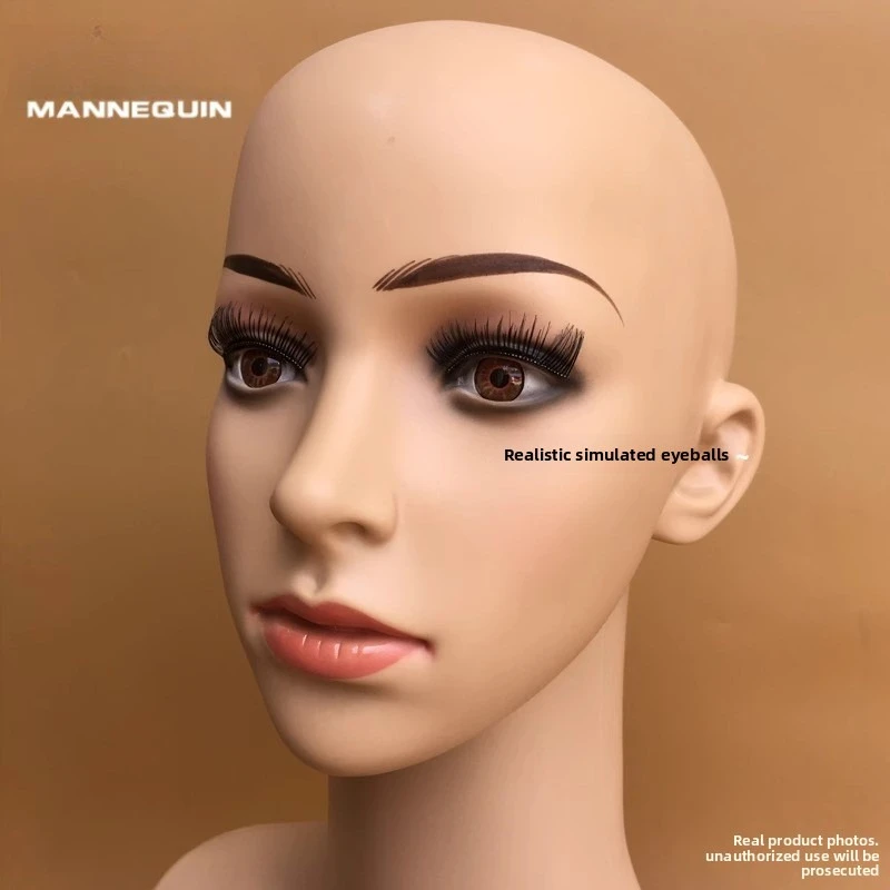 Wig Mannequin Heads European American Model Heads Female Display Heads Headbands Necklaces Accessories Mannequin Heads Shoulders