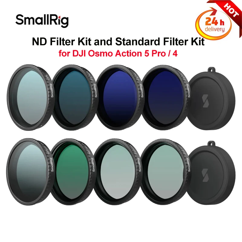 

SmallRig 40mm Magnetic Phone Filter CPL VND 1/4 Black Mist Filter ND Filter Kit Standard Filter Kit for DJI Osmo Action 5 Pro/4