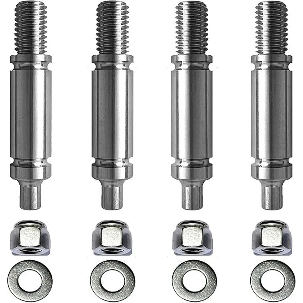 Dryer Drum Support Roller Shaft Kit 4 Pack Replacement for W10359271 Stainless Steel with Long Lasting Performance