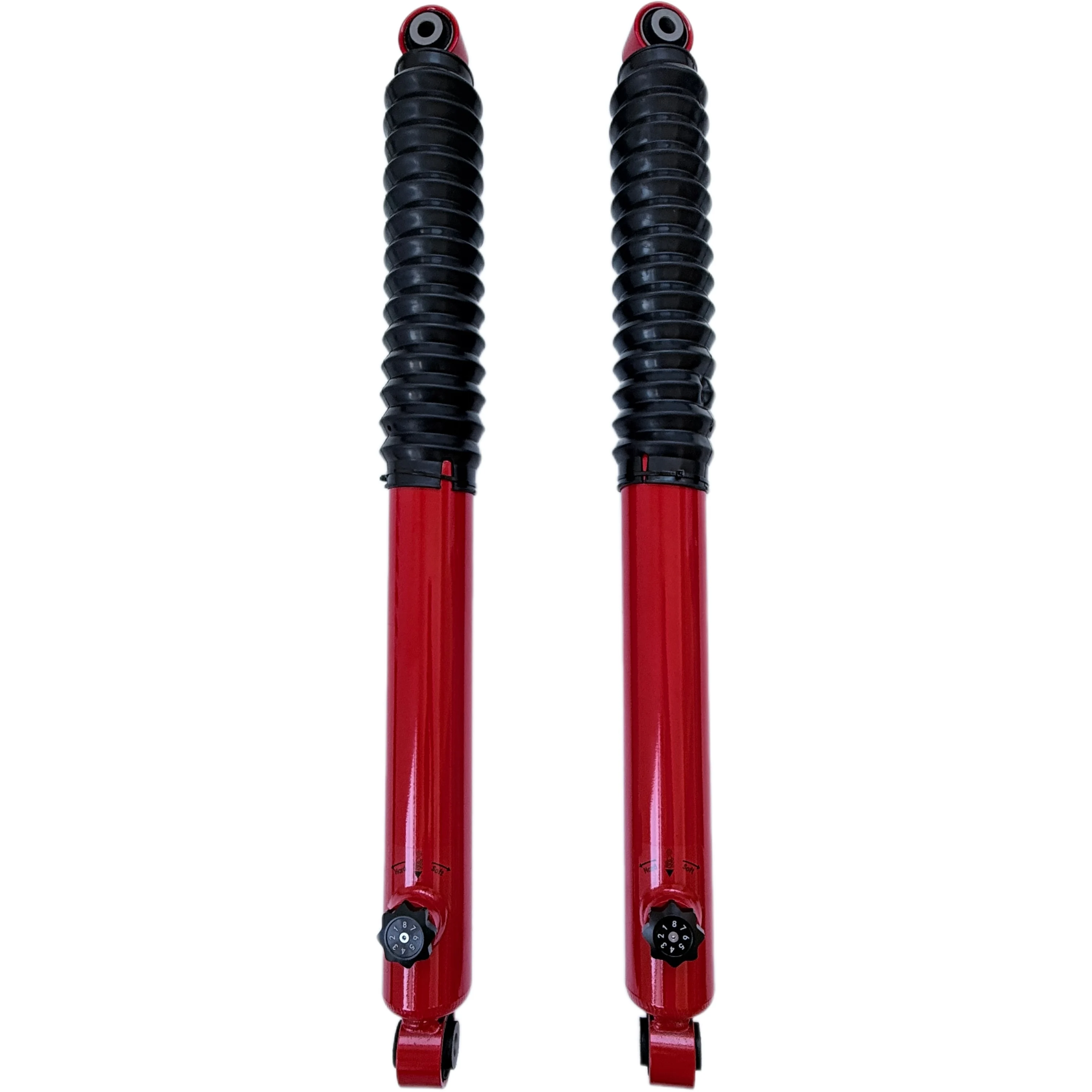 For F150 3.5TT Gas Front & Rear 58mm 8-Stage Adjustable Compression Red High Quality Oil Shock Absorber