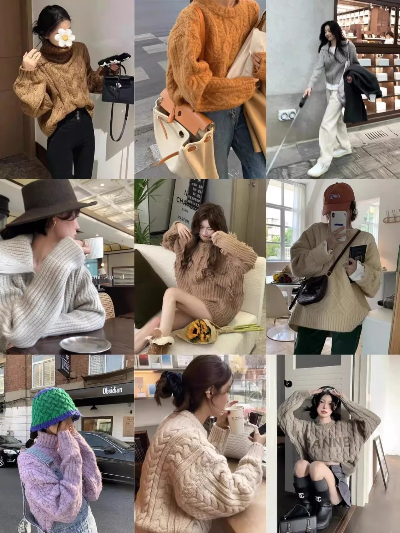 

Thiened свободный женский вязаный свитер Street Stall осень-зима новый Sle для поездок на работу Sle обычной длины из полиэфирного волокна