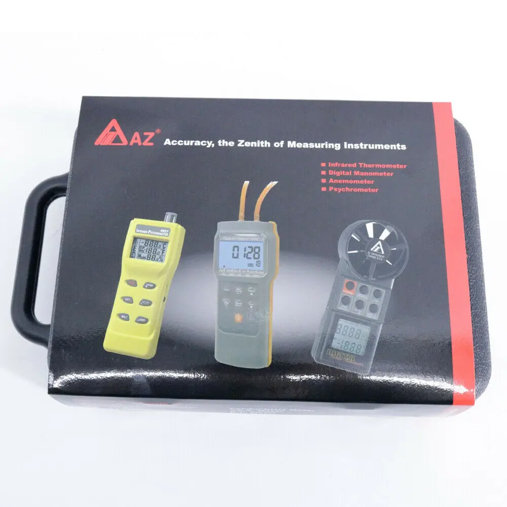 Differential Pressure Gauge AZ82152 Digital Manometer High Performance 15Psi Economic Pressure Meter Tester
