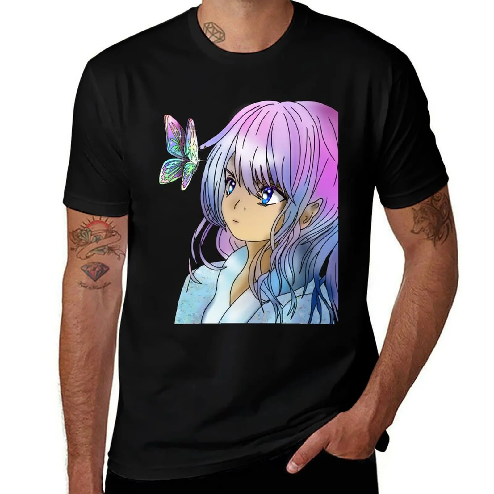 Beautiful druid elf T-Shirt essential t shirt man t shirts for men casual cotton tshirt 100% T-shirt