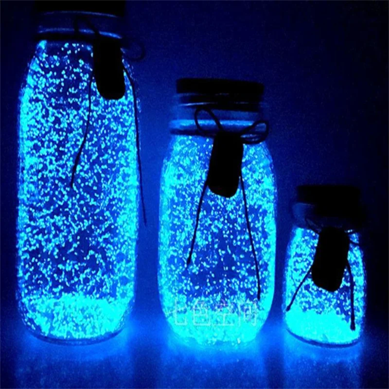 10g Fluorescent Super luminous Particles Glow Pigment Bright Gravel Garden Luminous Sand And Stone DIY Decoration Party