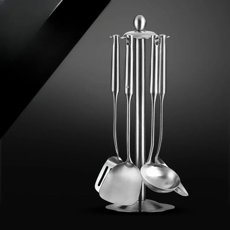 

Stainless steel household full set kitchen cooking spoon spatula set