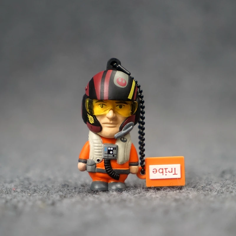 Mini Star Wars Rey Ewok Luke Skywalker Han Solo Action Figures Cartoon Dolls Pendant Key Chain Desktop Decoration Children Gift