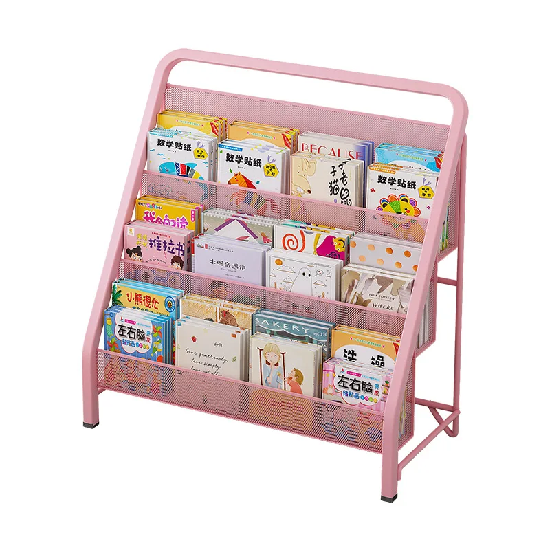 Display Cabinet Magazine Racks Office Shelves Storage Ladder Magazine Racks Living Room Metal Furniture Recargador MHSNJ