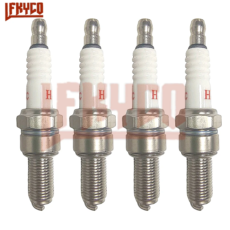 1/2/4PCS Spark Plug B8RTC Replaces for Honda Yamaha Kawasaki Suzuki 125CC 150CC 200CC 250CC Motorcycle ATV UTV Quad Dirt Bike