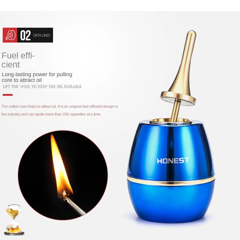 Honest Personalized Oil Electric Hybrid Match Igniter Desktop Kerosene Lighter Metal Outdoor Home Business Luxury High End Gift