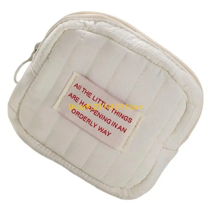 G5AE Aesthetic Wash Bag Travel Makeup Bag Square Cosmetic Bag Small Zippers Bag