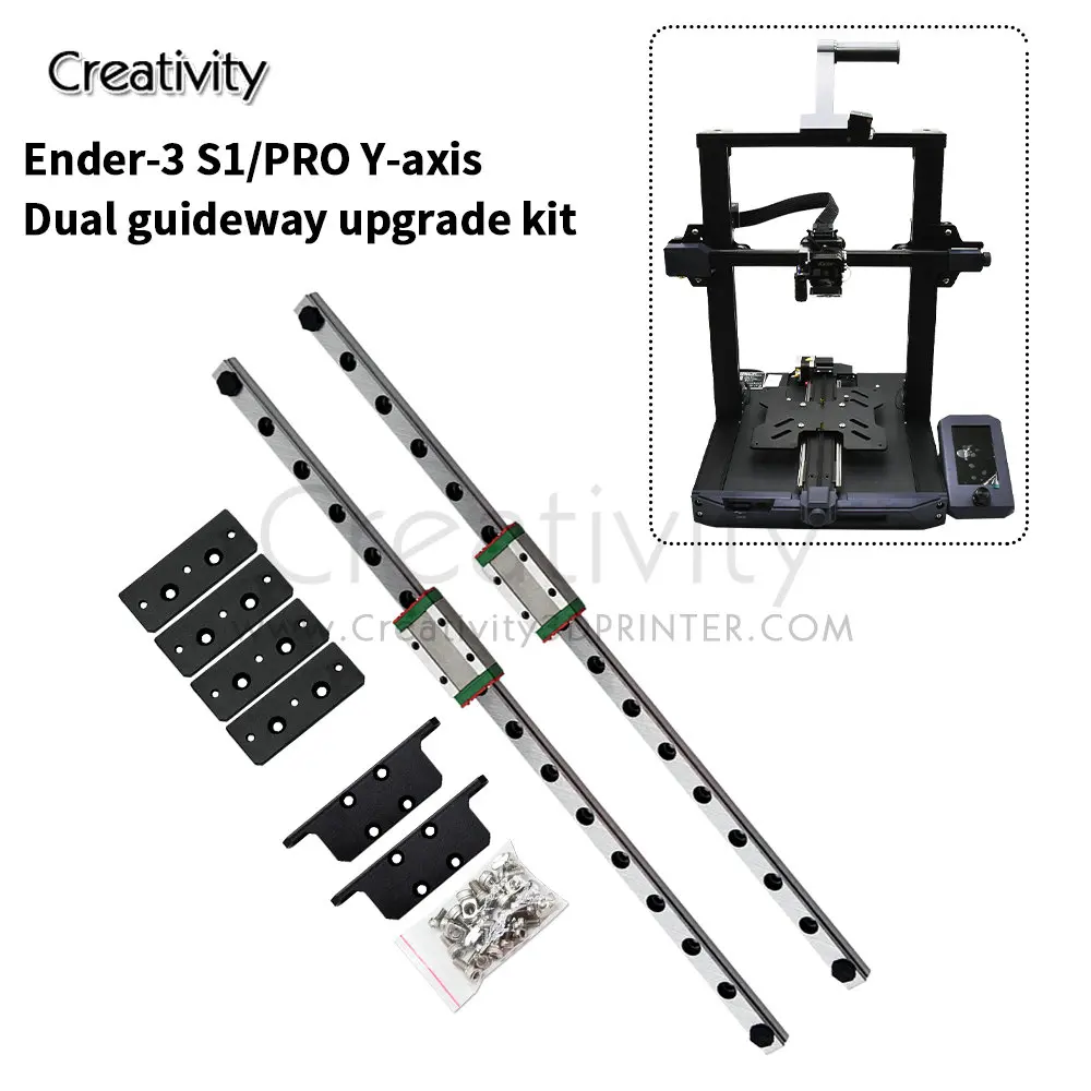 Ender 3 S1 Dual Y-axis Upgrade Ender 3 S1 Pro Linear Rail Kit MGN9H 315MM Ender 3 Ender 3 V2 MGN12H 300MM 3D Printer Parts