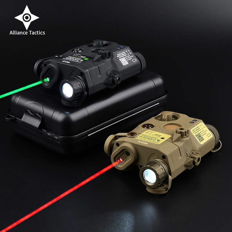 

WADSN PEQ-15 NO IR Red Green Blue Dot Laser Sight LED STROBE Flashlight NGAL DBAL A2 Weapon Light Hunting AR15 Rifle indicator