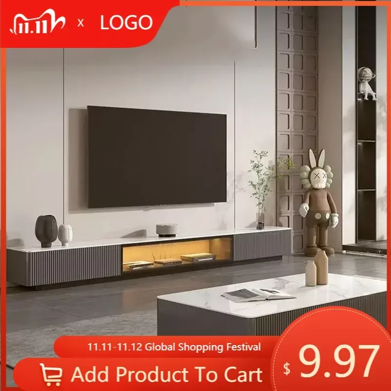 

Granite Minimalistic Tv Stand High Floor Luxury Standing European Tv Table Bedroom Meuble Tv Suspendu Soggiorno Furniture