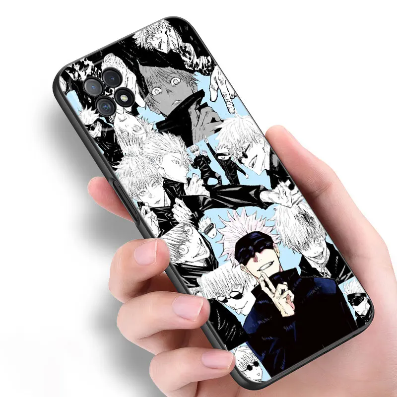 Anime Jujutsu Kaisen Silicone Phone Case For OPPO Reno 10 11 Pro A55 A57 A58 A72 A74 4G A98 5G A15 A16 A17 A38 A54 A76 A94