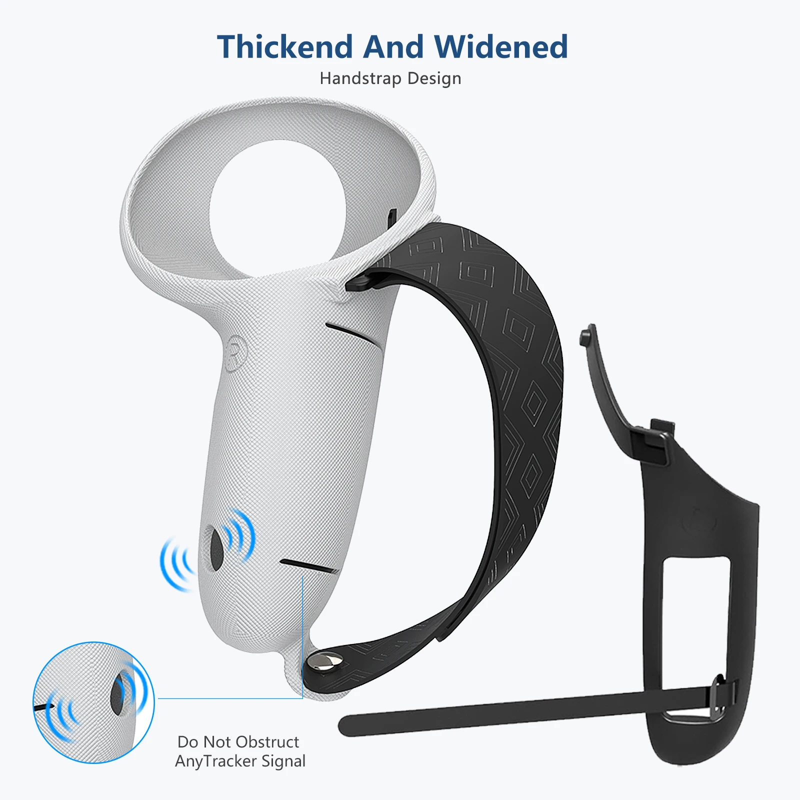 JYMEGOVR For Meta Quest 3s/Quest3 Removable Battery Cover Controller Handle Protective Case VR Accessory