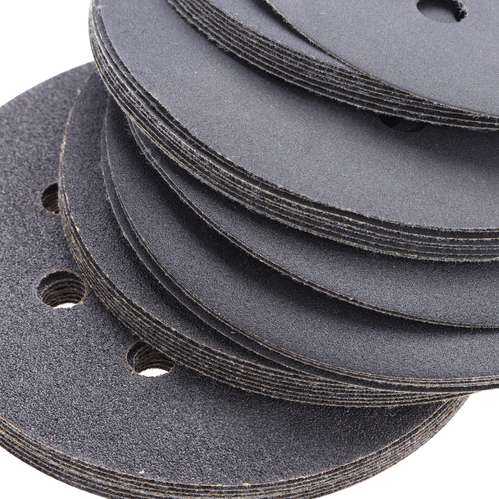 100pcs 5 Inch Hook and Loop Sanding Discs 8 Hole Wet Dry Sandpaper 80-5000 Grit Assortment Sand Paper for Automotive Wood Metal