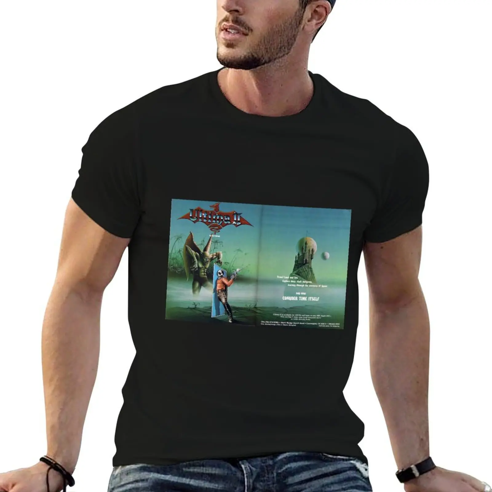 

Ultima II front and back cover T-Shirt cotton t shirt pack t shirts for man cotton funny man t shirt cotton high quality T-Shirt