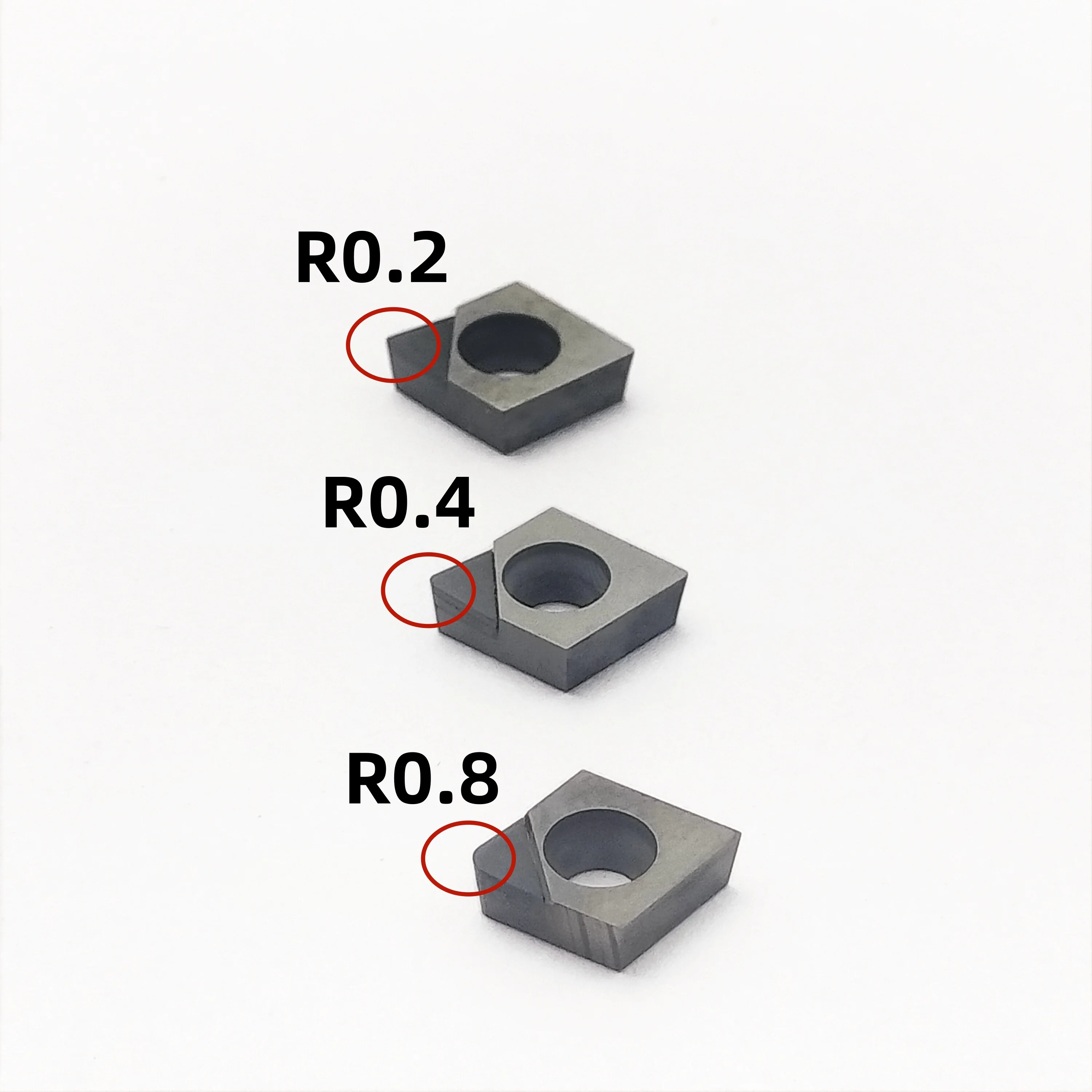 1PCS CCGT060202 CCGT060204 CCGT060208 Diamond Cutter Insert CCGT  PCD Aluminum Alloy Turning Tool CNC Carbide CBN Turning Lathe