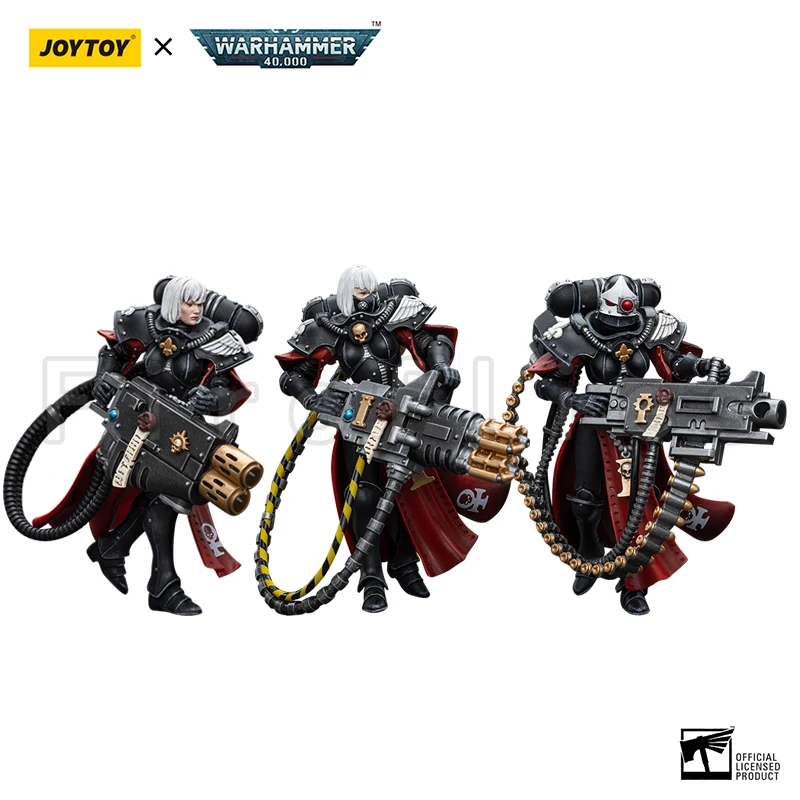 

Экшн-фигурка JOYTOY 1/18 (3 шт./комплект) 40K, игрушечная аниме-модель Adepta Sororitas Retributor, бесплатная доставка