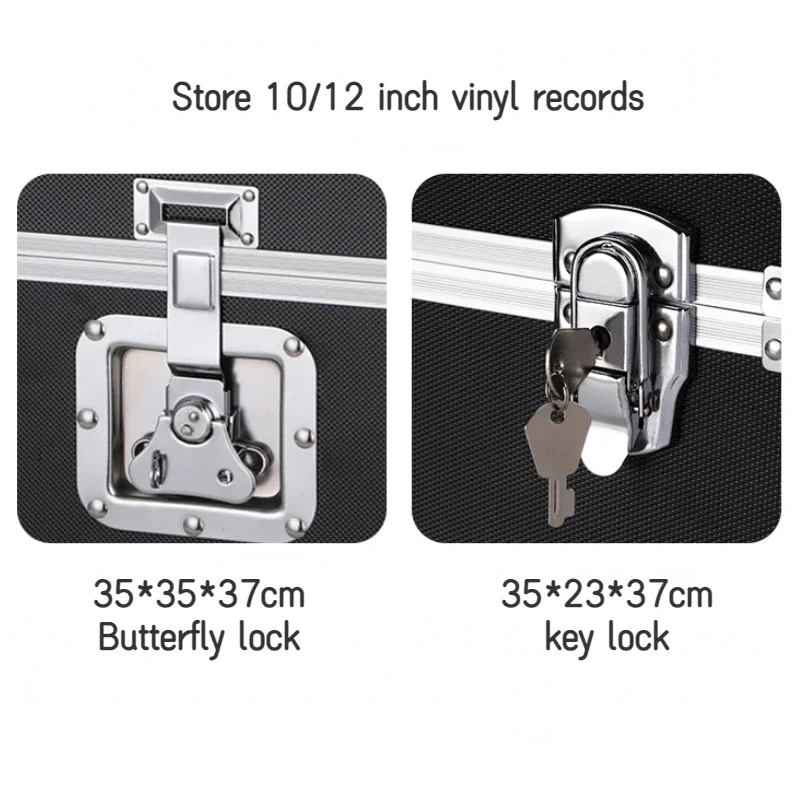 トップオープン分離アルミツールボックス 10/12 インチ DVD フィルム収納ボックス防湿ハードウェアツール機器収納ツールケース