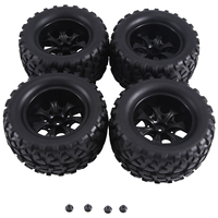 12mm Hex RC Wheels and Tires 1/10 Scale RC Truck Tires Wheels for Traxxas Rustler Stampede Hoss 2Wd 4X4 Vxl Tires,A