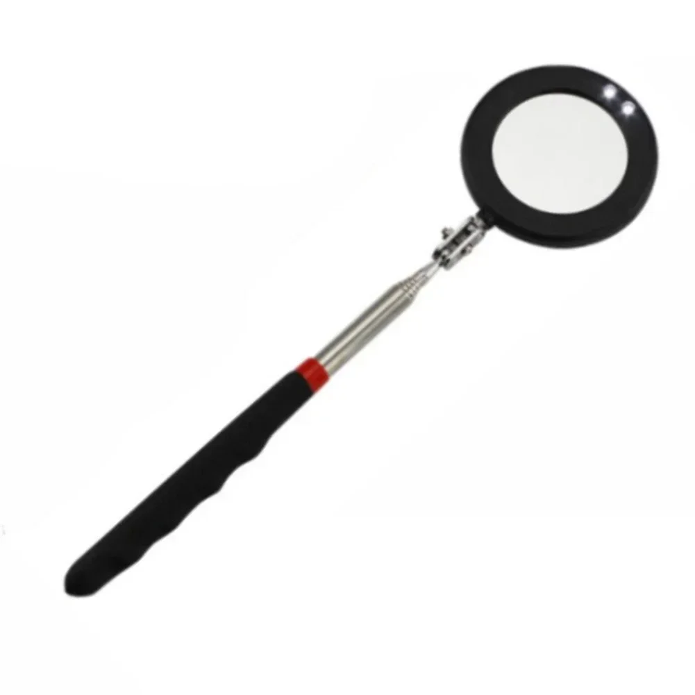 

360° Inspection Mirror LED Light Telescoping Mirrors Extend Mechanic Tools Retractable Suction Wand Chassis Inspection