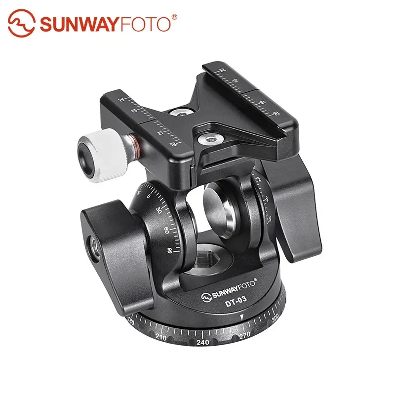 رأس إمالة SUNWAYFOTO DT-03S لحامل Monopod وحامل ثلاثي القوائم 33 رطل (30 كجم)