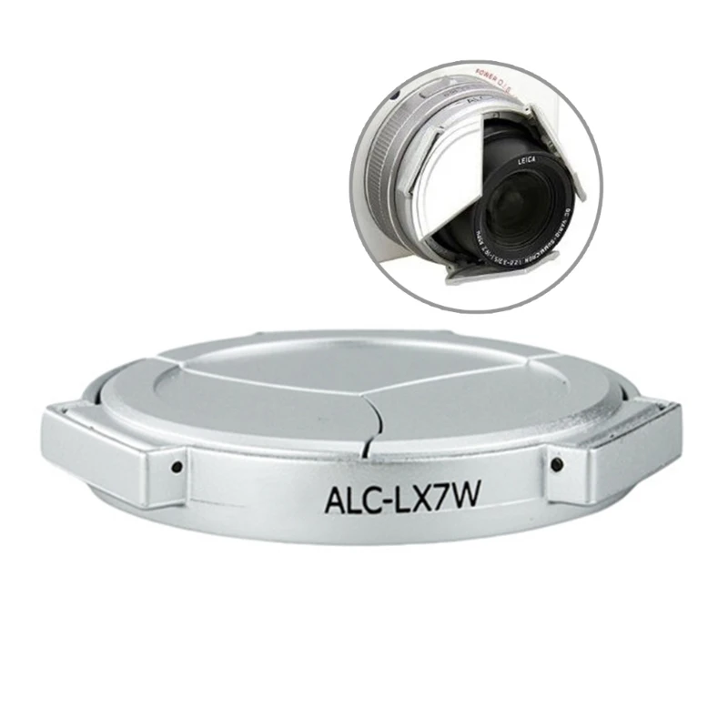 Lens Caps Self-Retaining Automatic Lens Protector Cover ALC LX7 for DMC-LX7 Camera Keep Lens Clean and Resist Scratch