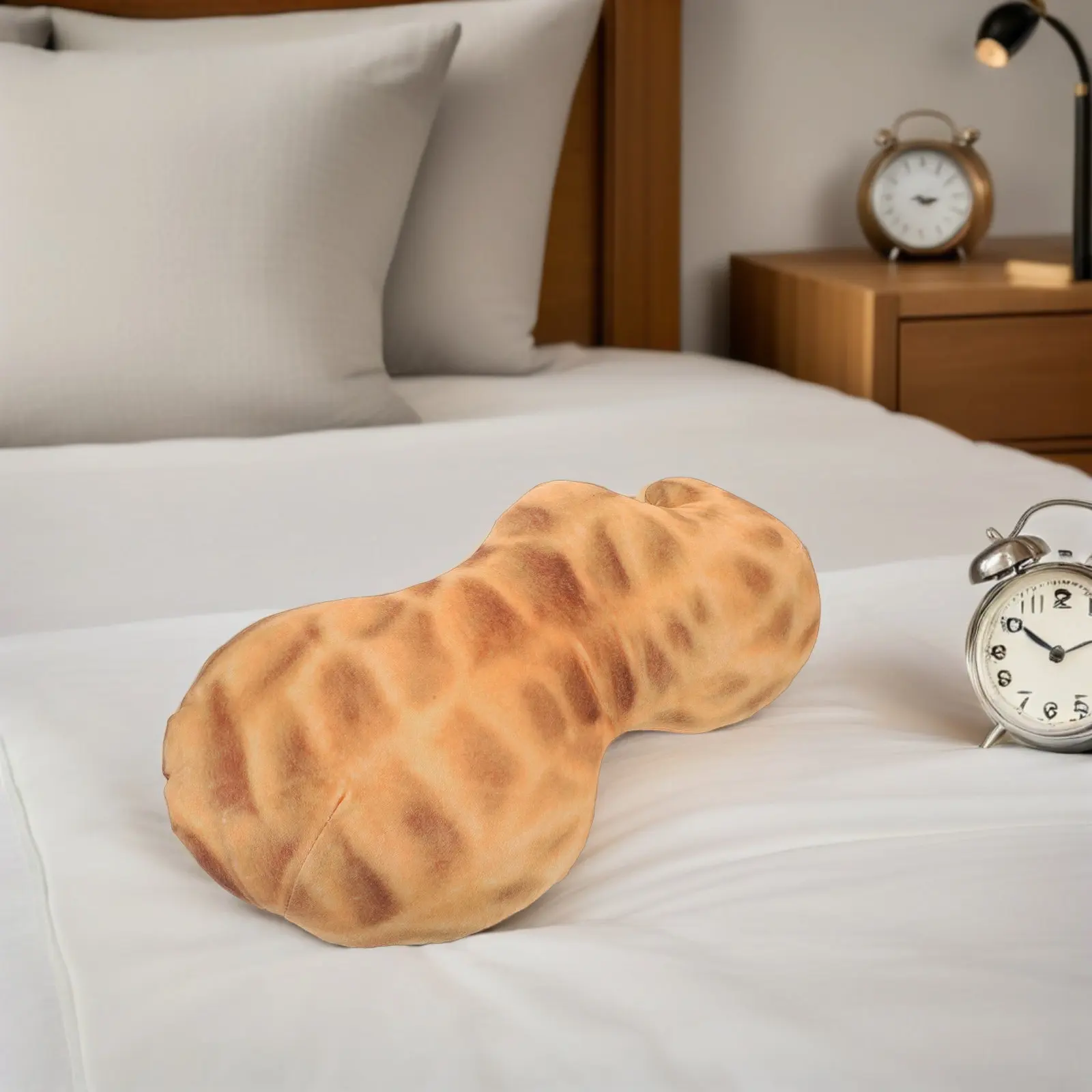 

Креативная декоративная подушка-валик в форме арахиса для поддержки шеи, 45 см, удобная спинка для дивана, кровати, офиса