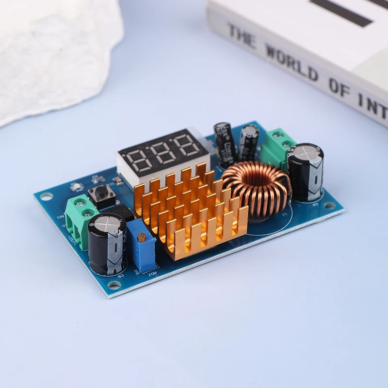 XH-M411 DC 3V-35V to 5V-45V Adjustable Boost Converter Module Digital Display Voltmeter Voltage Regulator