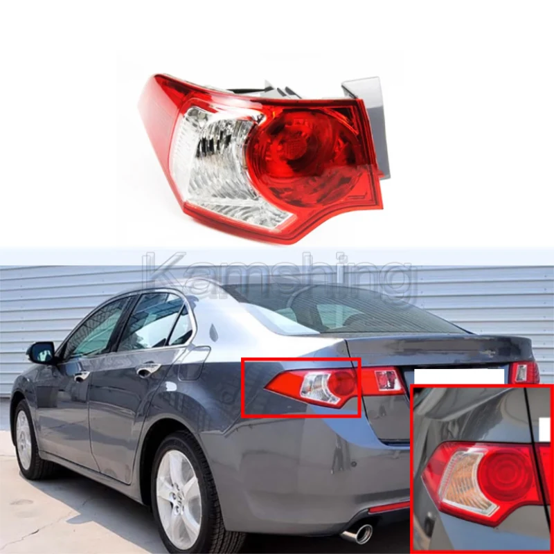 Kamshing Outer Rear Tail light lamp Taillights For Honda Accord Spirior 2009-2012 taillamps Brake Light