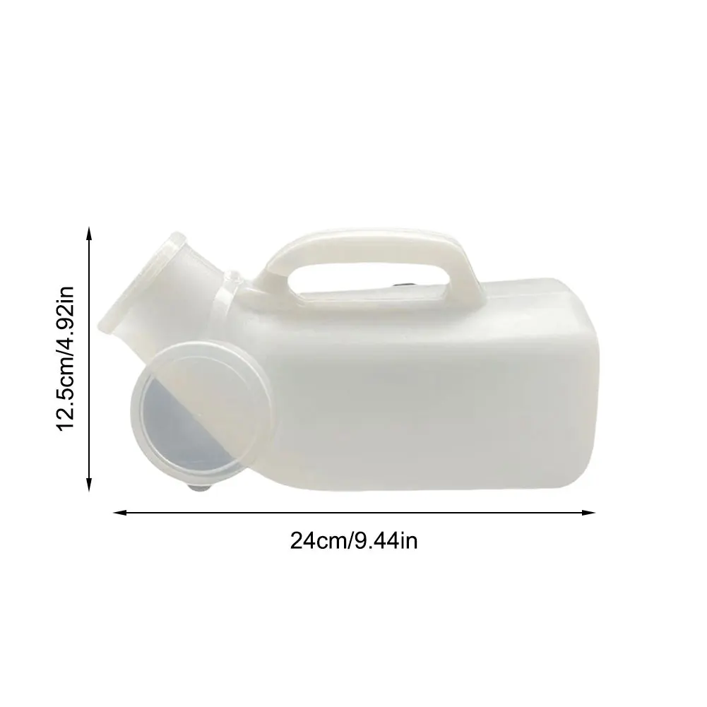 1200ml Urinals for Men Spill Proof Male Urinal Plastic Portable Urinal with Lid for Car Elderly and Incontinence - view 4