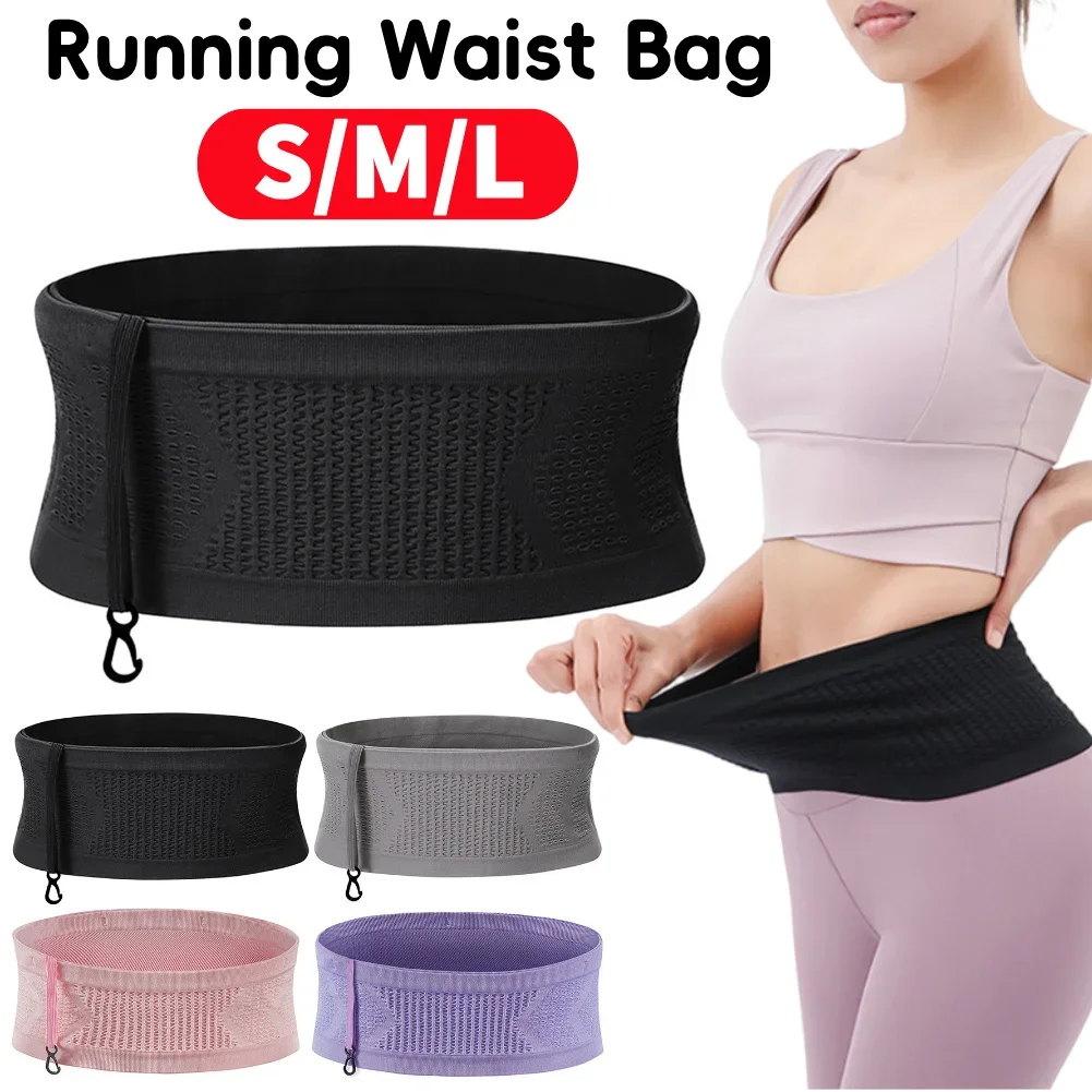 

Seamless Running Item Storage Bag Portable Invisible Running Belt Waist Pack Elastic Breathable High-Capacity Sports Accessories