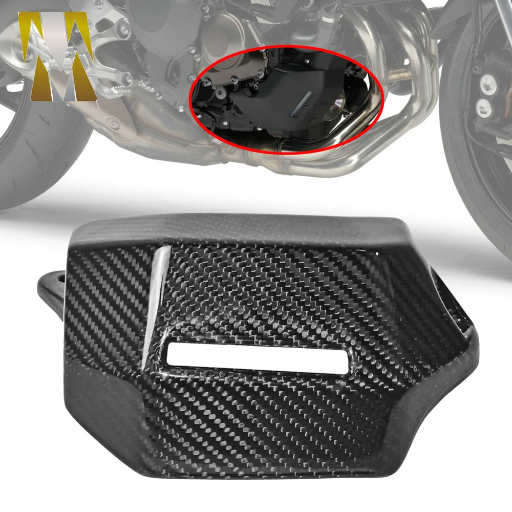 

Real Carbon Fiber Water Cooler Cover Radiator Water Coolant Case Cover Fairing Cowling For YAMAHA MT07 MT-07 XSR700 2018-2022