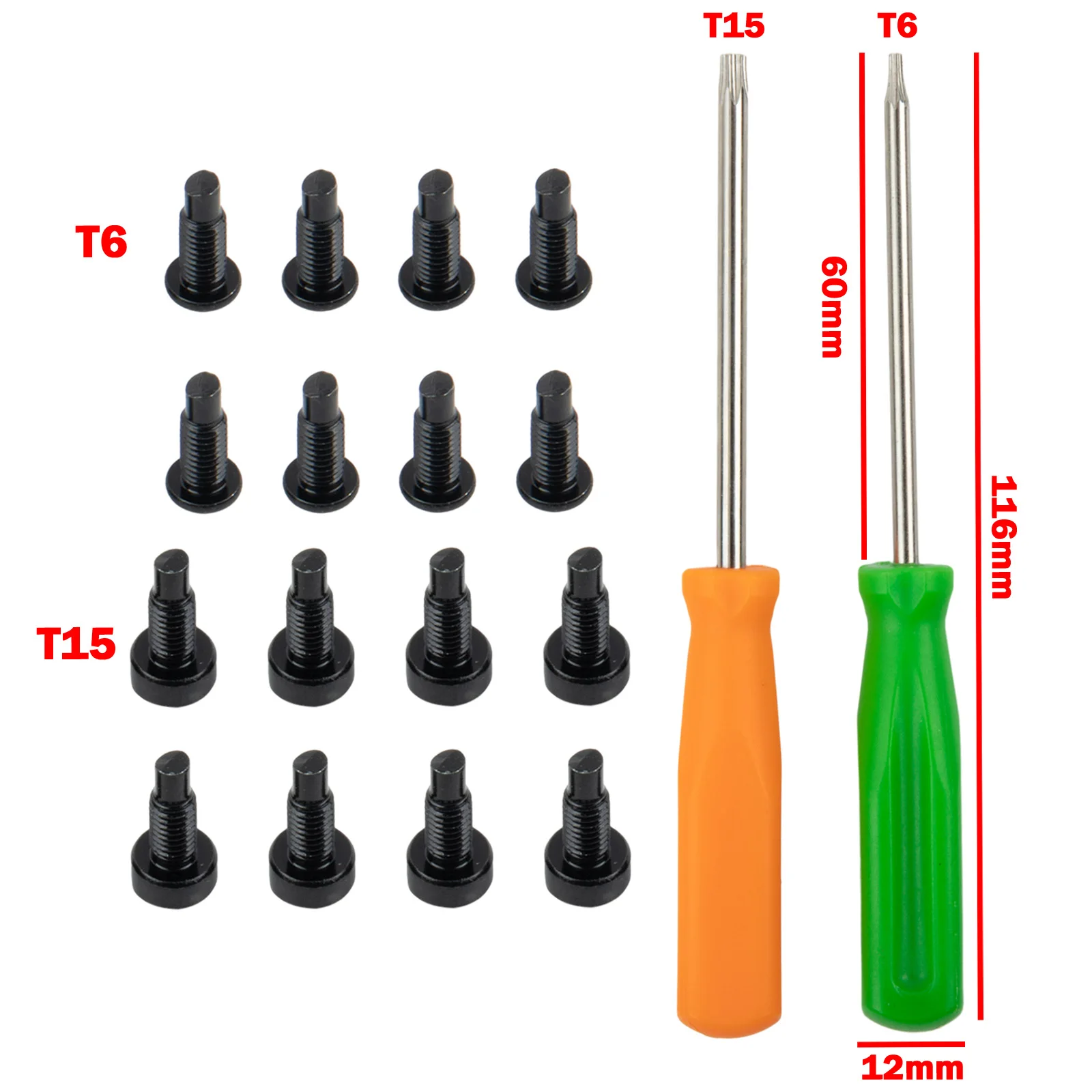 

16Pcs Ring Doorbell Screwdriver Replacement Security Screws Doorbell Screws Hardware T6 T15 Repair Tool Hand Tools