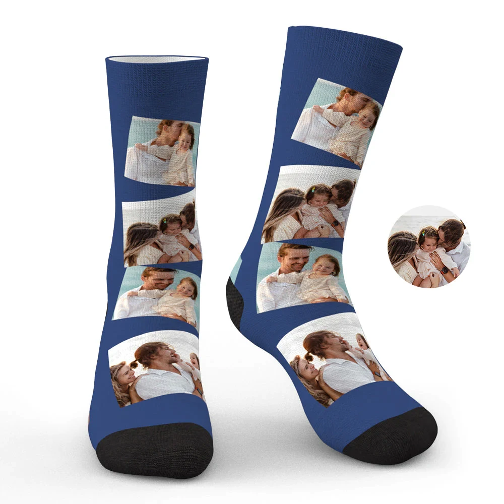 Custom Photo Socks Multi-map Fashion Men/Women Socks Casual Funny Novelty DIY Personalized Photo Logo Pet Long socks Gifts