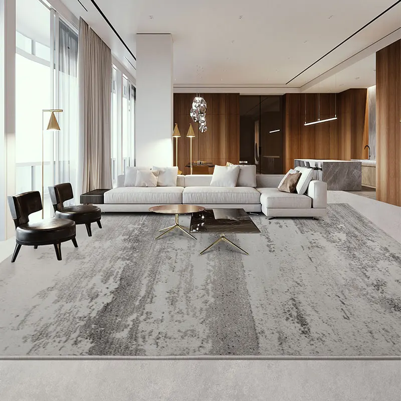 

X615 Luxurious living room long haired carpet exudes a sense of luxury, high-end, atmospheric, and upscale