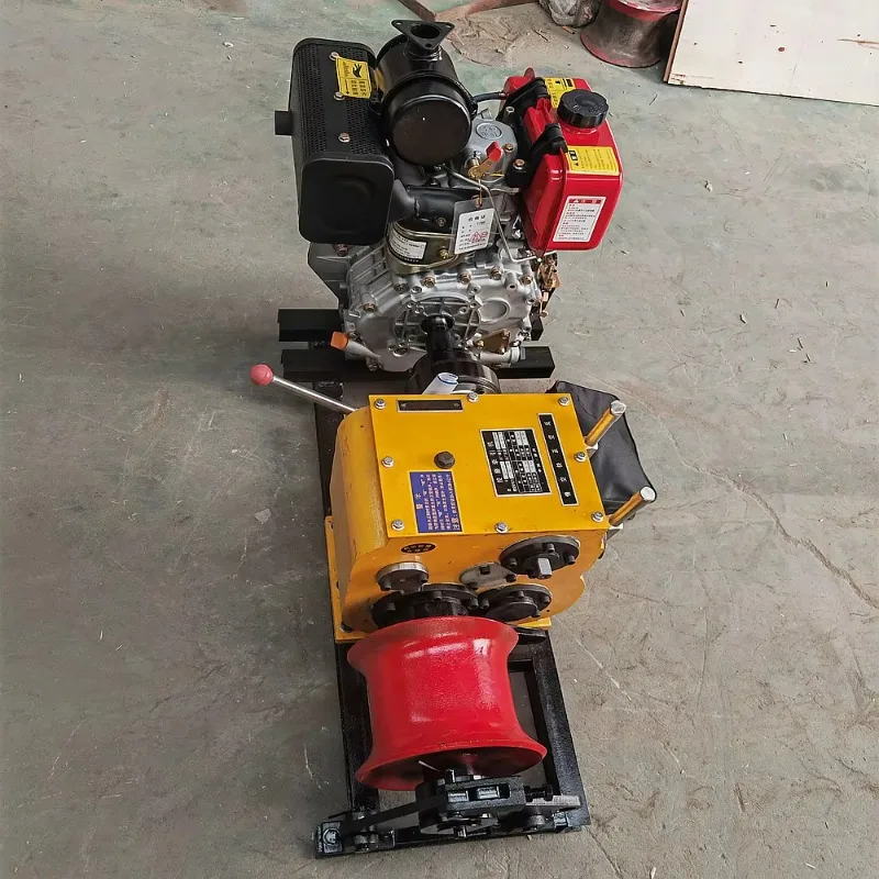 Steel rope single barrel lifting winch barrel winch
