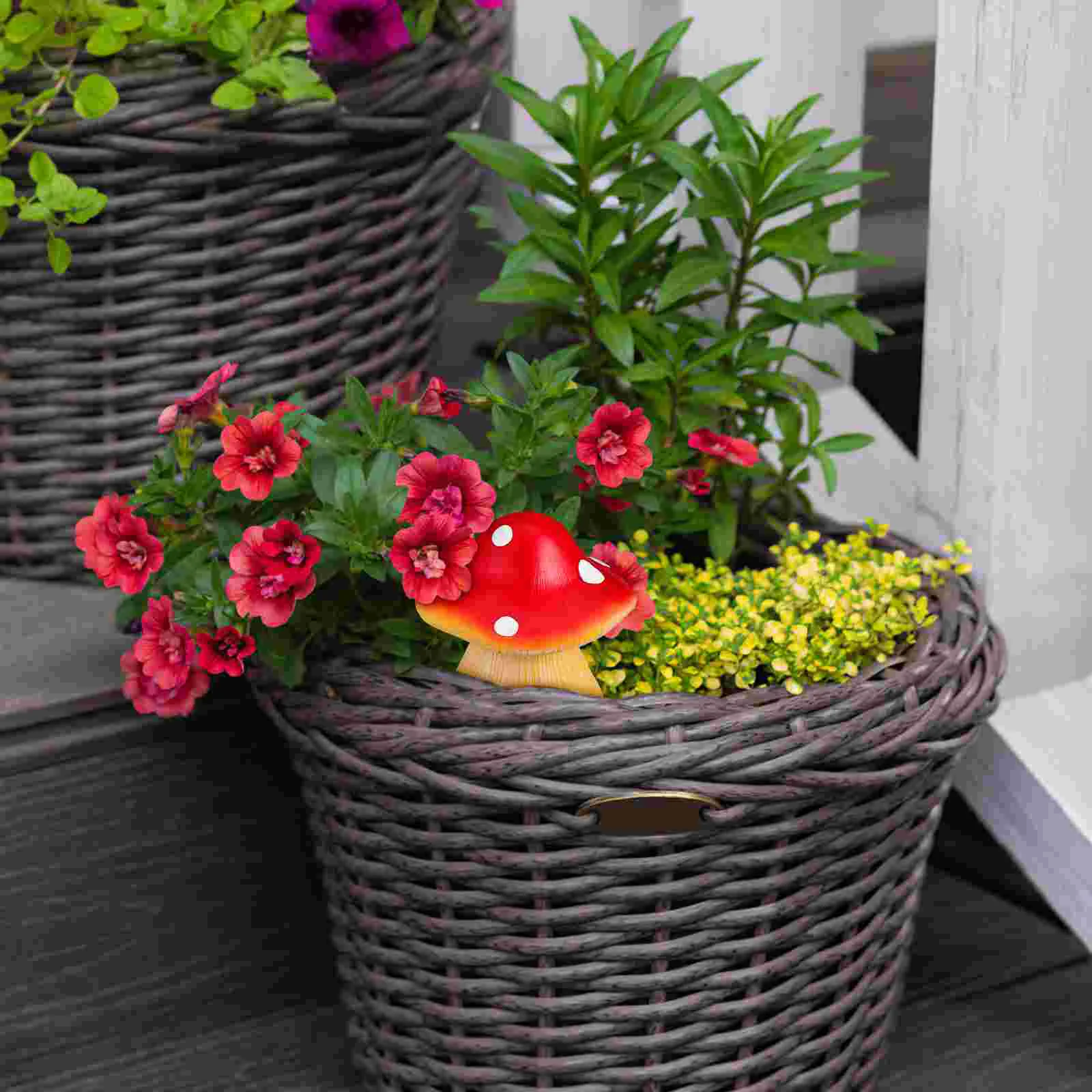 Secret Storage Container Mushroom Garden Decoration Hidden Box Key Case Holder Office