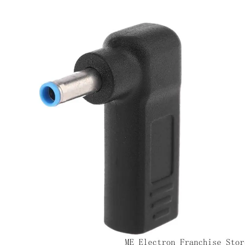 DCパワーアダプターの直角タイプタイプC-4.5x3.0mmの男性プラグアダプターENVY ELITEBOOK 820 G3 820 GのHPにフィットする