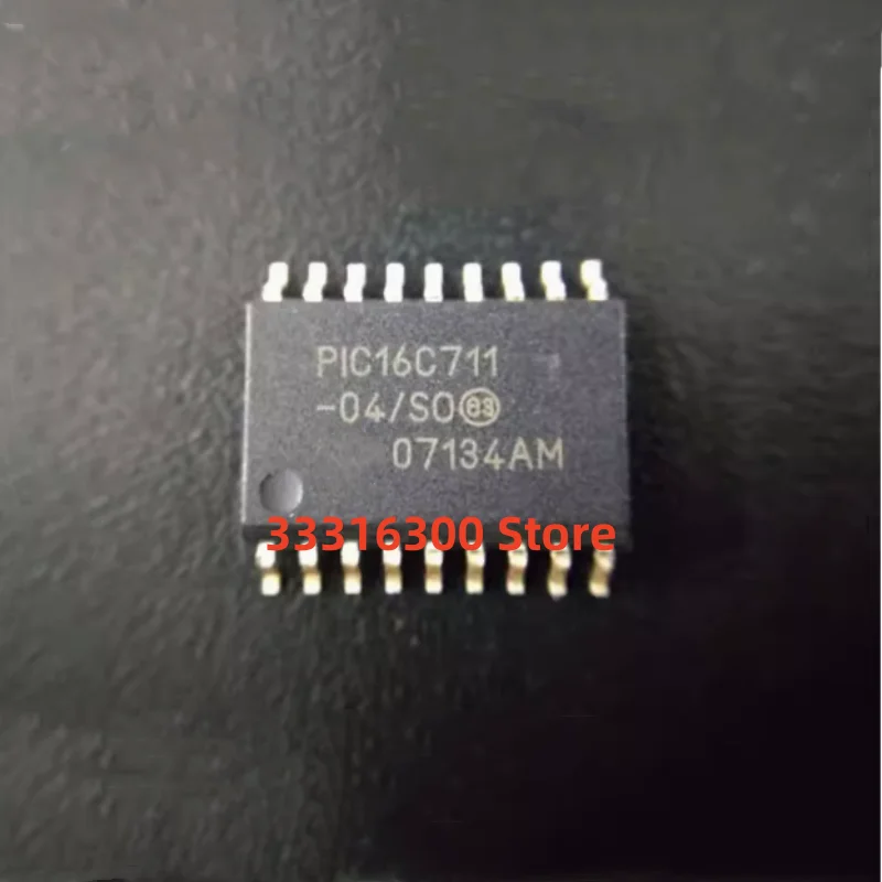 10PCS New PIC16C711-04I/SO   SOP18  Microcontroller chip IC