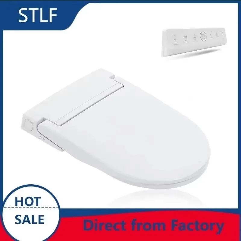 STLF U-shaped ultra-thin smart toilet cover, automatic spray, intelligent heating toilet seat with remote control three