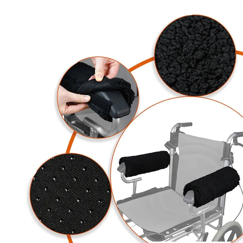 2pcs Accessories Pressure Relief Support Pad Memory Foam Cushion Wheelchair Padded Covers Chair Armrest Pads Arm Rest Cover