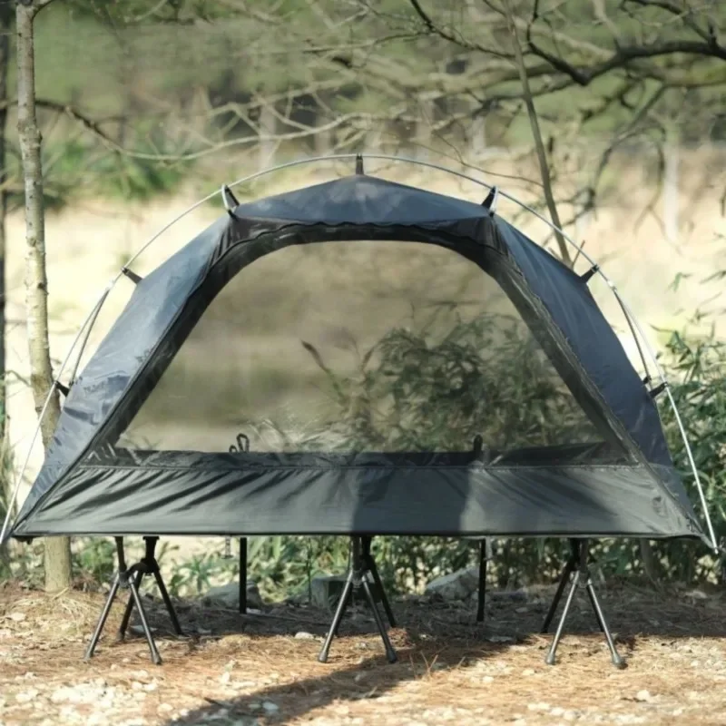 Camp bed, tent extension tent, outdoor camping Lightweight single tent Shade waterproof can be spliced off the ground