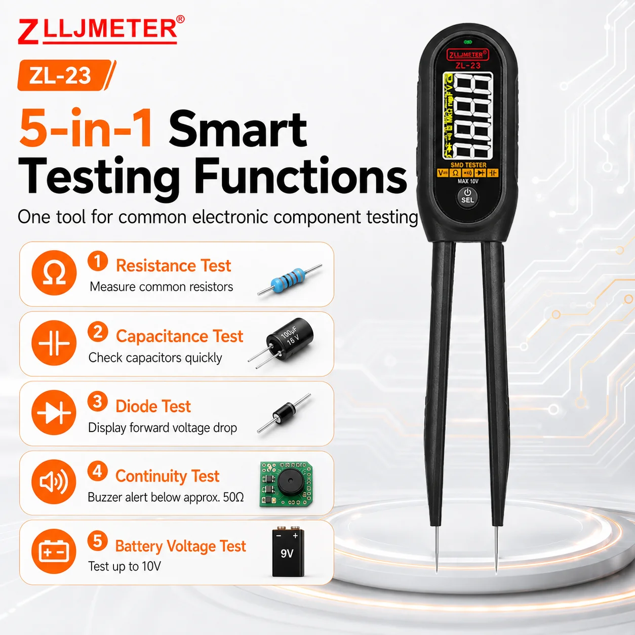 Умные цифровые пинцеты LCR, по – обзор и цена Smd Tweezer Set