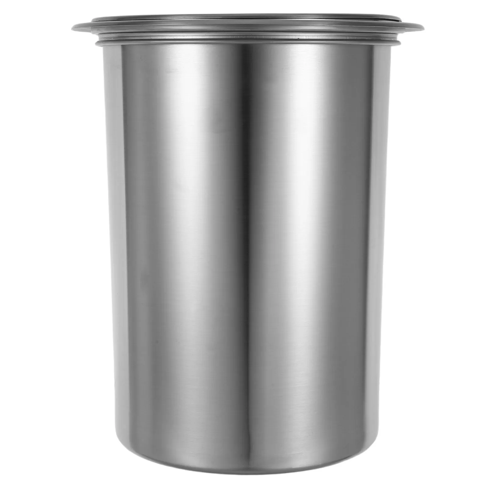 

1Set Built-in Countertop Trash Can Stainless Steel Swing Lid Recessed Design Kitchen Bathroom Garbage Bin Space Efficient Silent