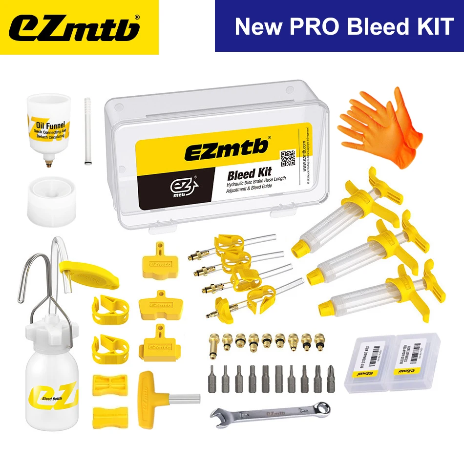 2022 Ezmtb Bike Hydraulic Dics Brake Oil Bleed Kit for Shimano&Avid&Sram&Magura&Hope&Formula MTB Road Bicycle Brake Repair Tool