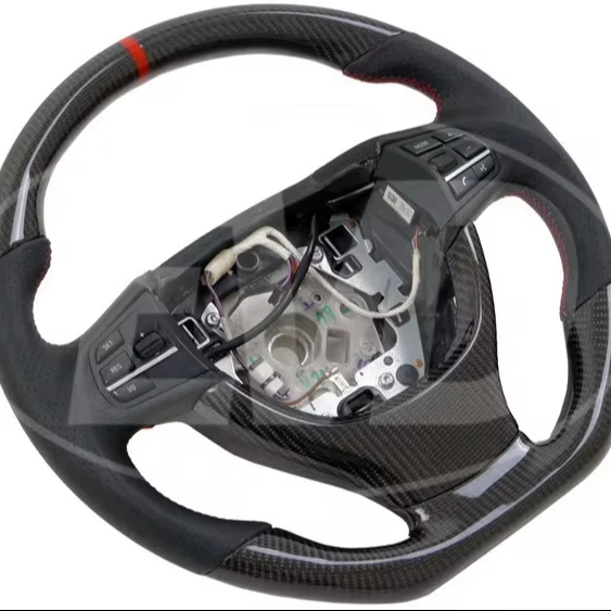 

CARBON FIBER STEERING WHEEL for 2010-2016 BMW 5 SERIES F10 F18 (WRAPPED CARBON)