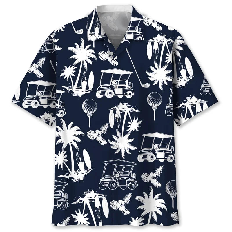 

Pickleball Table Tennis 3d Printed Hawaiian Shirt For Men Summer Sports Pattern Beach Short Sleeves Tops Lapel Button Blouse