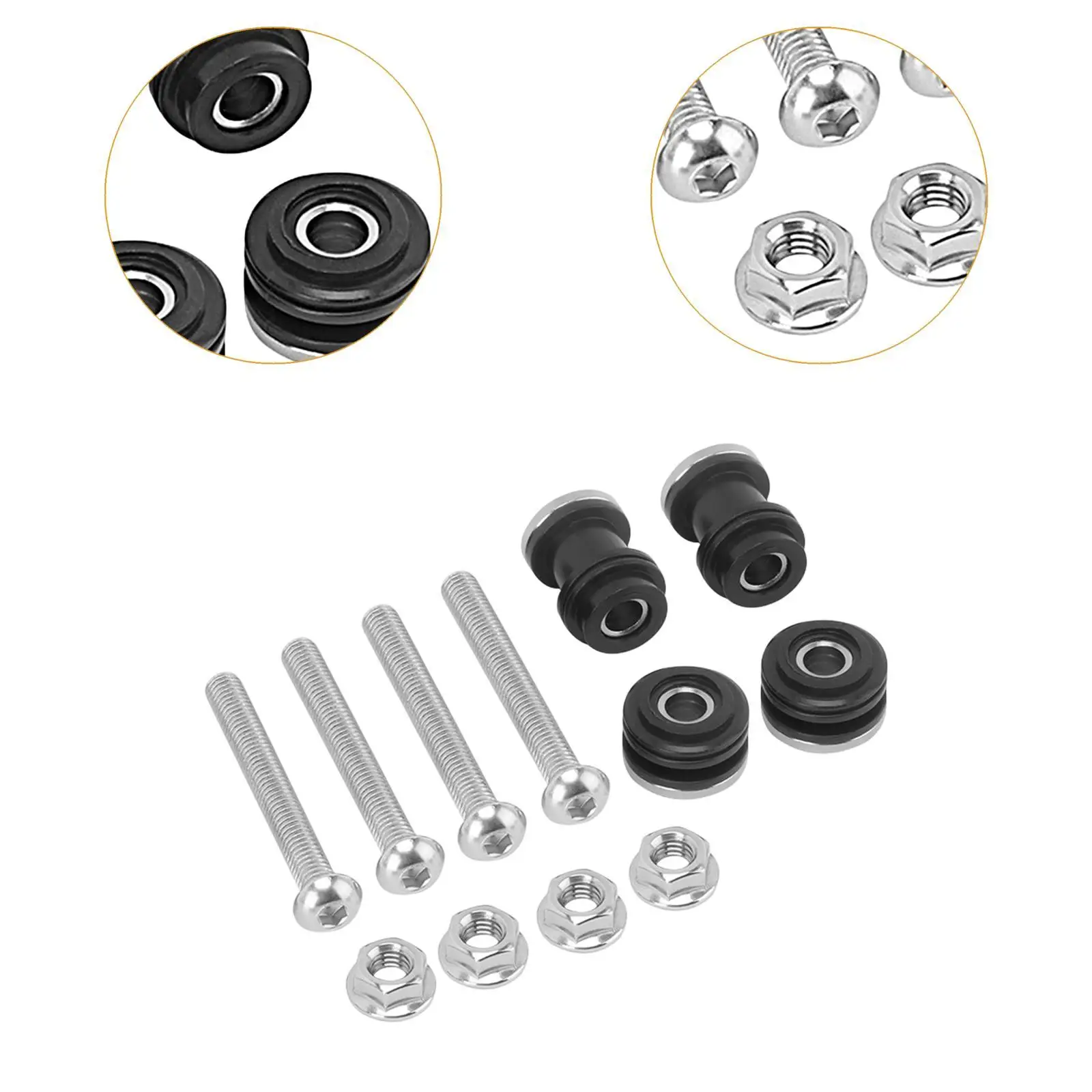 Iron Motorcycle Backrest Screws Kit Practical Sissy Bar Docking Hardware Quick Install for Sportster XL883 XL1200 X48